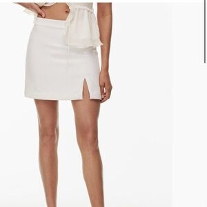 BNWT Wilfred Patio Mini Skirt - Crepe - Light Birch - size 6